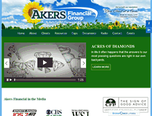 Tablet Screenshot of akersfinancial.com